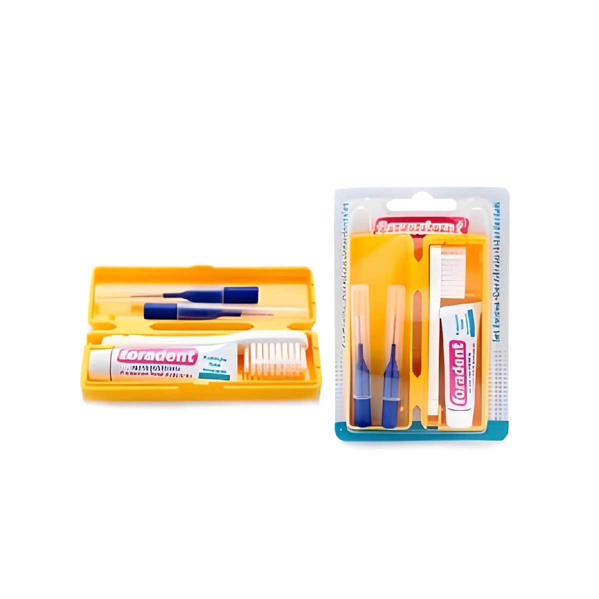 KIT VIAJE CEPILLO + PASTA + INTERDENTAL 1U FORADEN