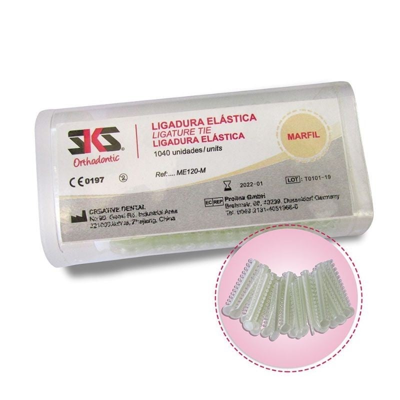 LIGADURA ELASTICA TIE TRANSPARENTE 1040U SKS