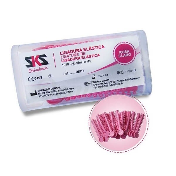 LIGADURA TIE ROSA CLARO 1040 UNIDADES