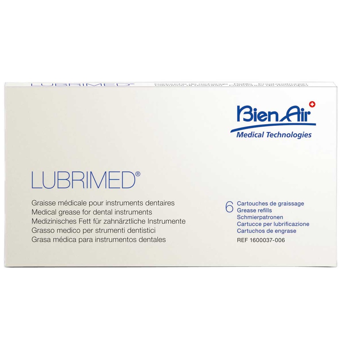 LUBRIMED GRASA MEDICAL 6 CARTUCHOS BIEN AIR