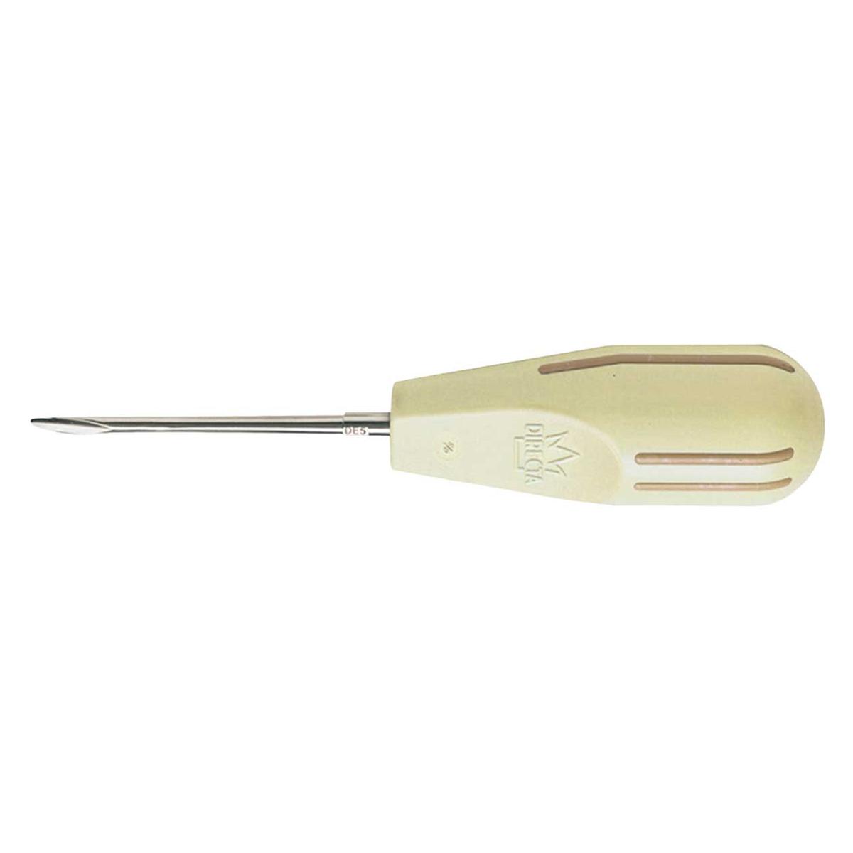 LUXATOR DUAL EDGE, DOBLE PUNTA 5MM/3MM, MARRON - DIRECTA