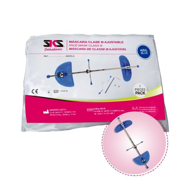 MASCARA CLASE III AJUSTABLE AZUL SKS