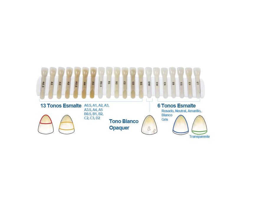 MOSAIC GUIA DE COLORES ULTRADENT