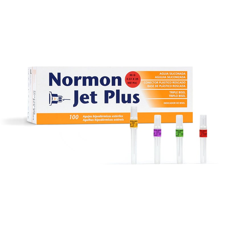 AGUJAS NORMON JET PLUS 100U NORMON