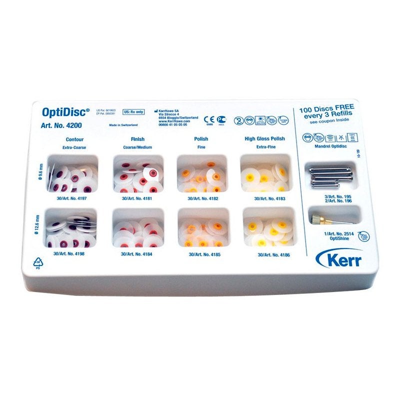 OPTIDISC ESTUCHE UNIVERSAL 9.6MM, 13.6MM KERRHAWE