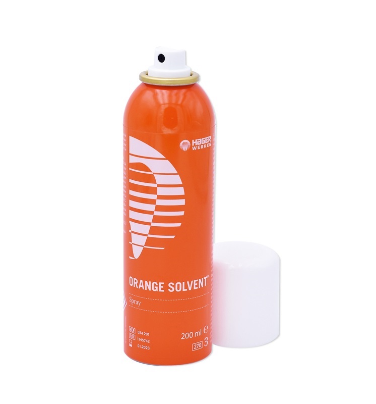 ORANGE SOLVENT SPRAY 200ML HAGER WERKEN
