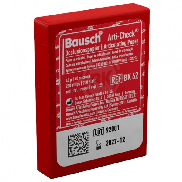 PAPEL DE ARTICULAR MICROFINO 40 MICRAS BAUSCH