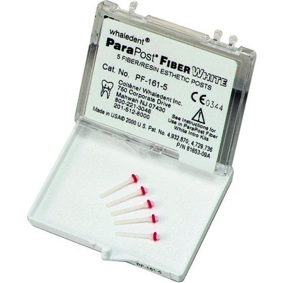 PARAPOST FIBER-WHITE REPUESTO DE PERNOS ESTÉTICOS DE FIBRA DE VIDRIO Y COMPUESTO