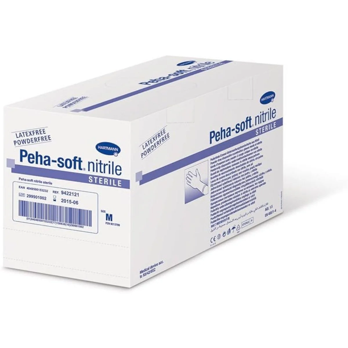 GUANTES NITRILO ESTÉRILES PEHASOFT HARTMANN - L