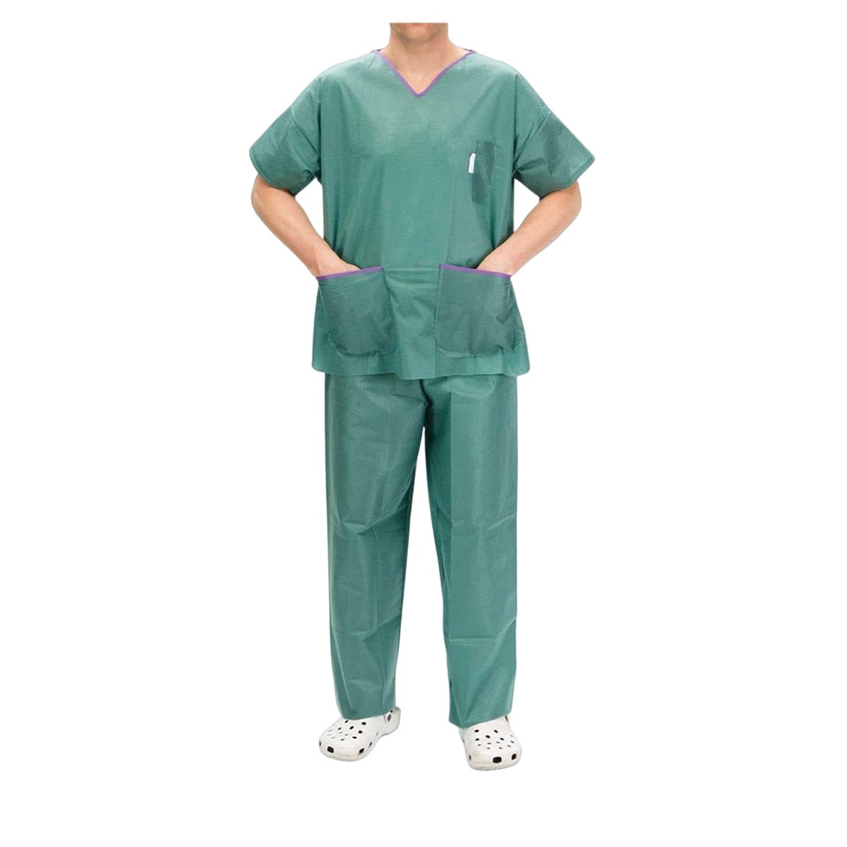 PIJAMA QUIRURGICO DESECHABLE TALLA S - CARDIVA