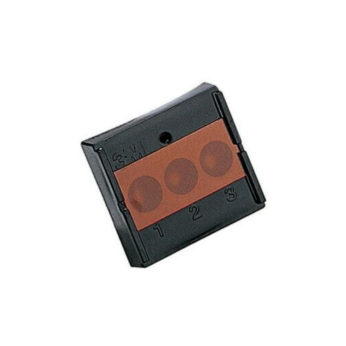 POCILLO NEGRO CON TAPA NARANJA, 4UD 3M
