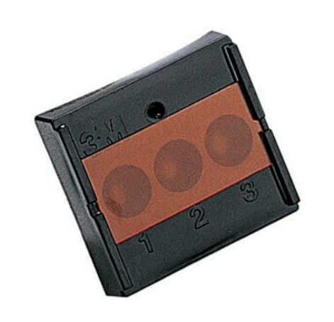POCILLO NEGRO CON TAPA NARANJA, 4UD SOLVENTUM