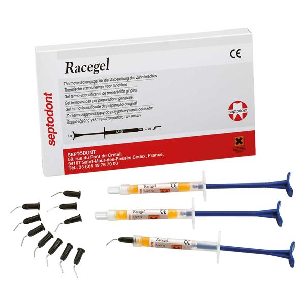 RACEGEL JERINGAS 3X1.4 GR + 30 PUNTAS SEPTODONT