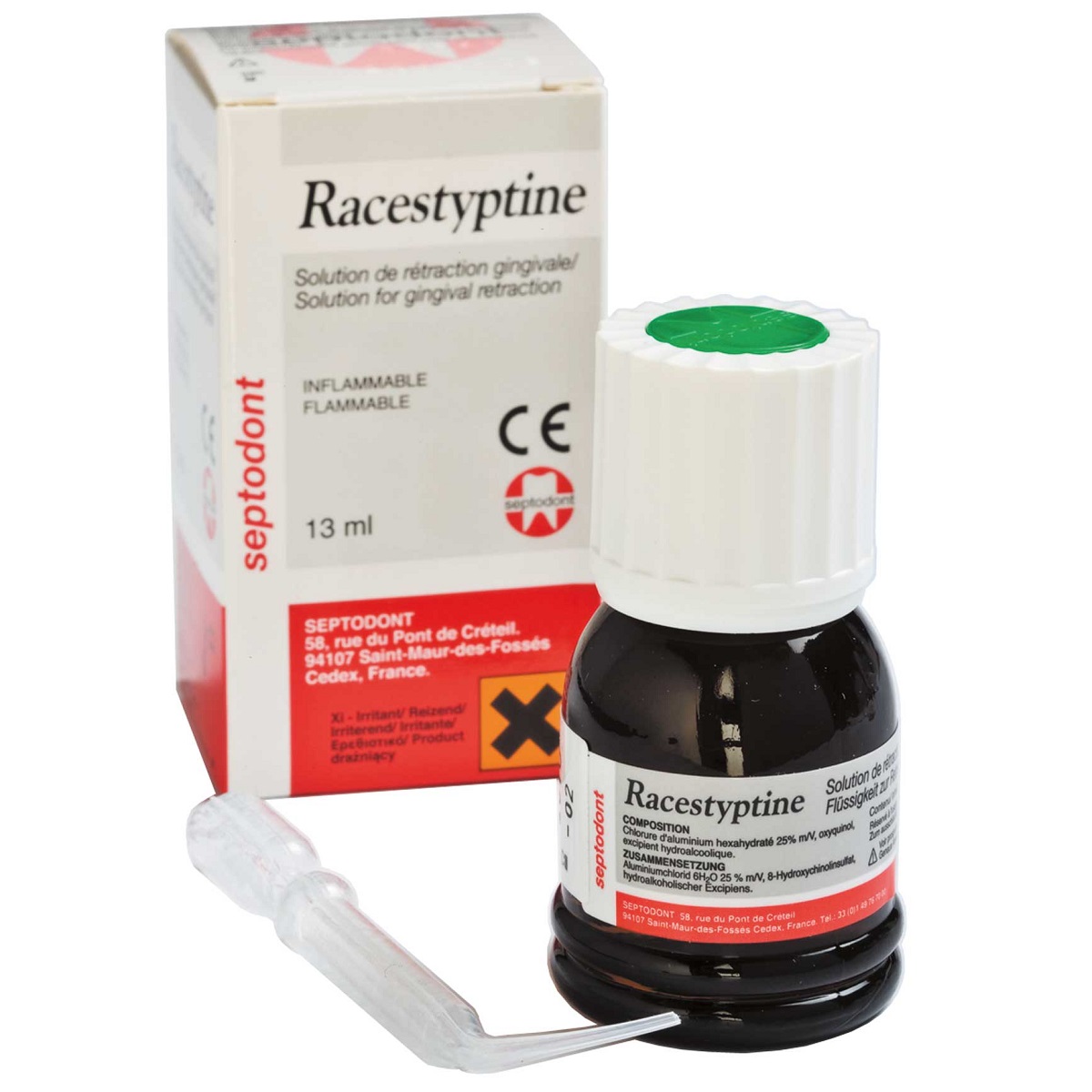 RACESTYPTINE SOLUTION 13ML. SEPTODONT
