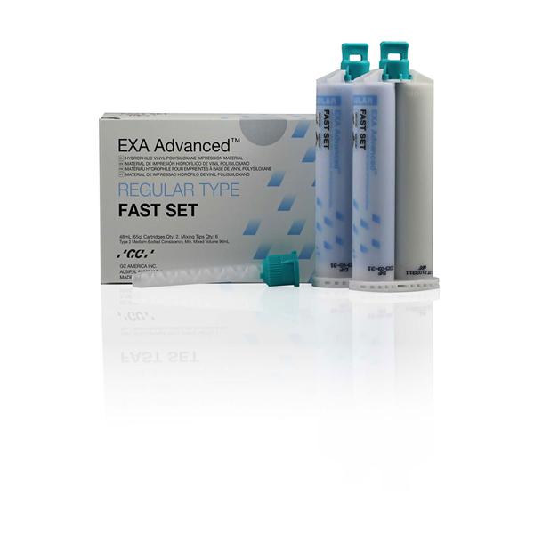 SILICONA DE ADICIÓN EXA ADVANCED REGULAR FAST SET 2X48ML AZUL - GC