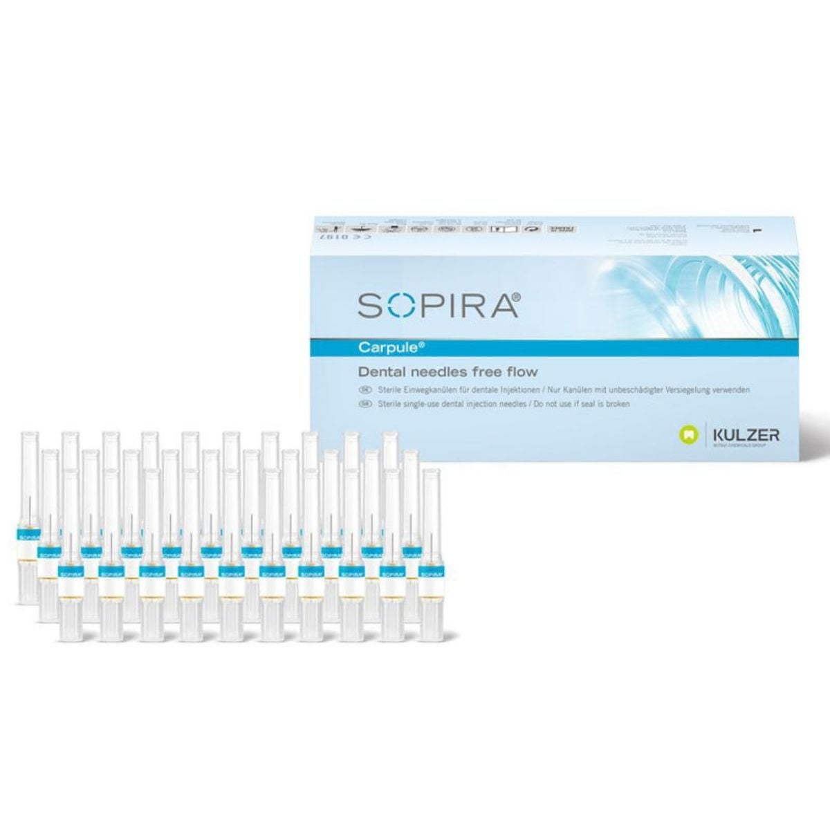 SOPIRA AGUJAS 30G 21MM CONO PLAST 100 UD KULZER