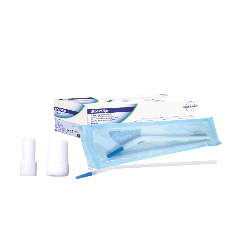 CANULAS ESTERILES STERITIP 20U+ADAPTADOR STERIBLUE