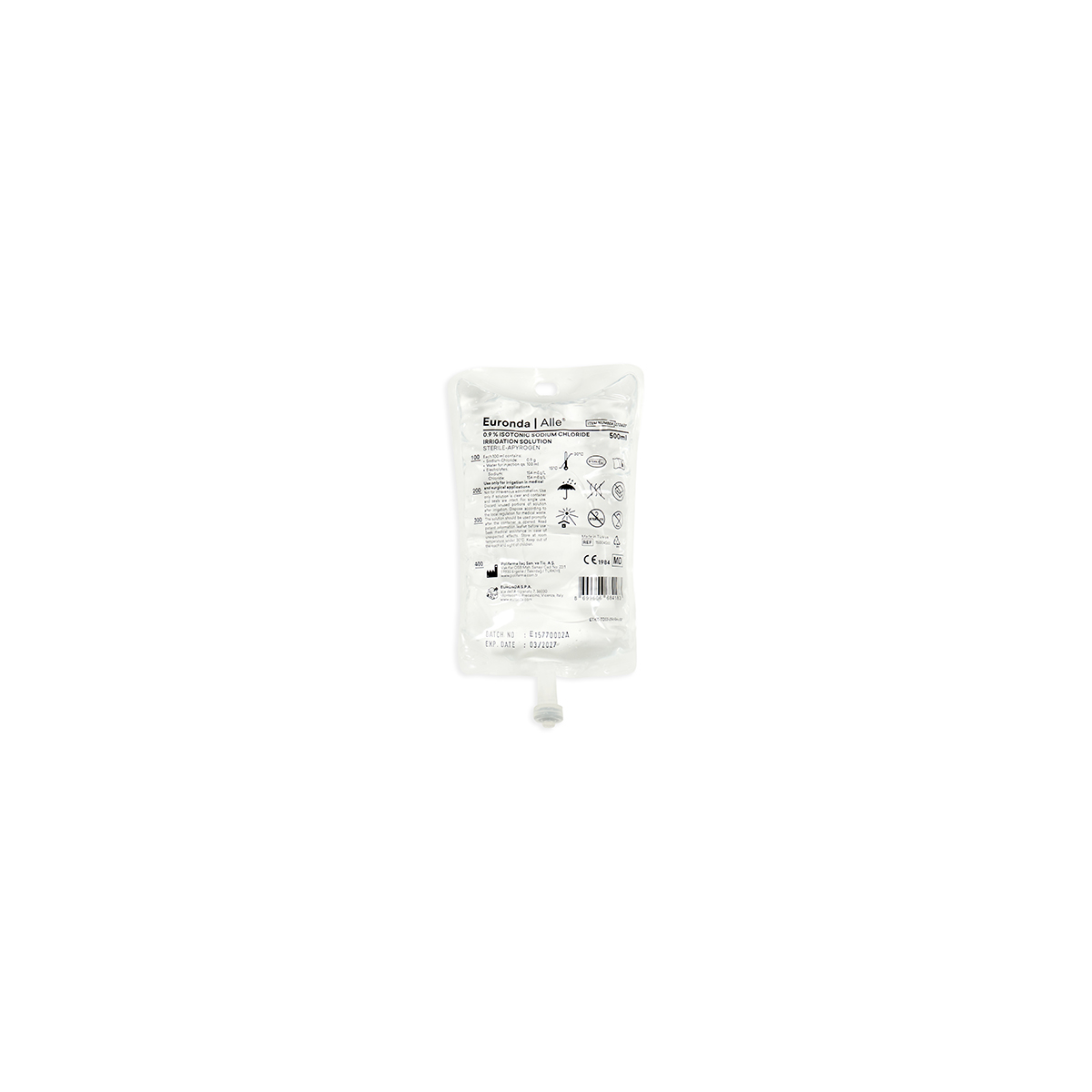 SUERO FISIOLOGICO 500ML 15U ALLE