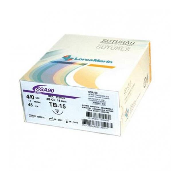 SUTURA TC-15 3/0 NYLON 1/2 12UD - LORCA MARIN