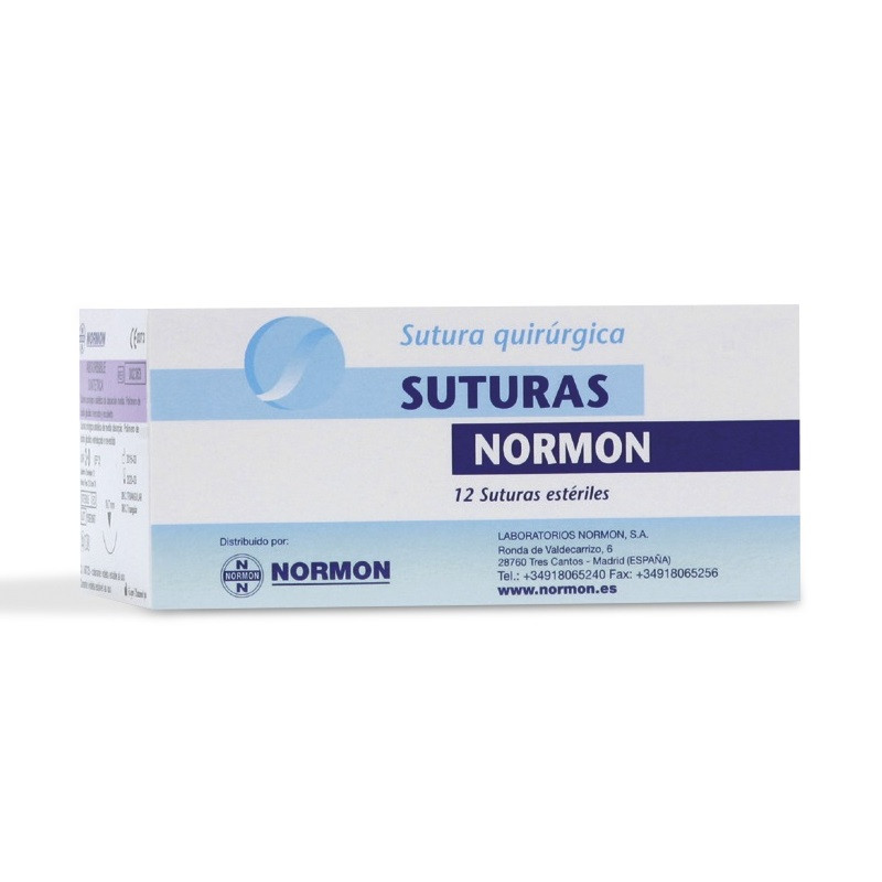 SUTURAS SEDA TRENZADA 12U NORMON