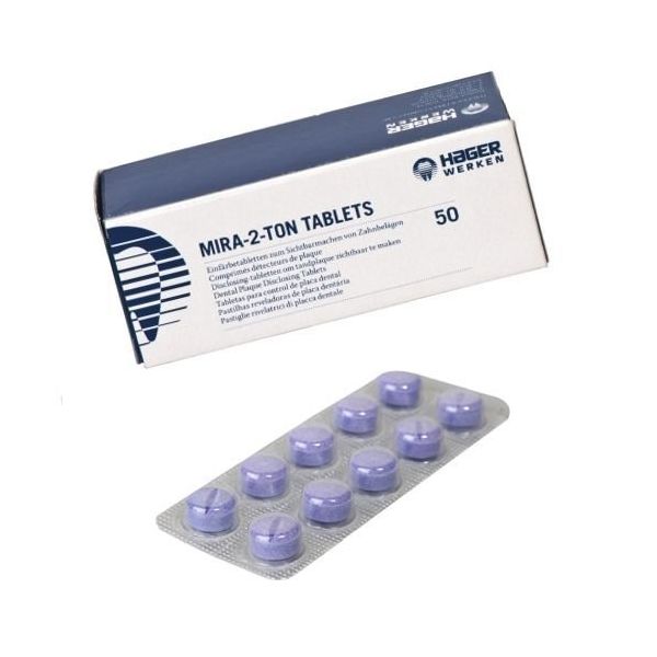 TABLETAS REVELADORAS PLACA MIRA-2-TON 6U H&W