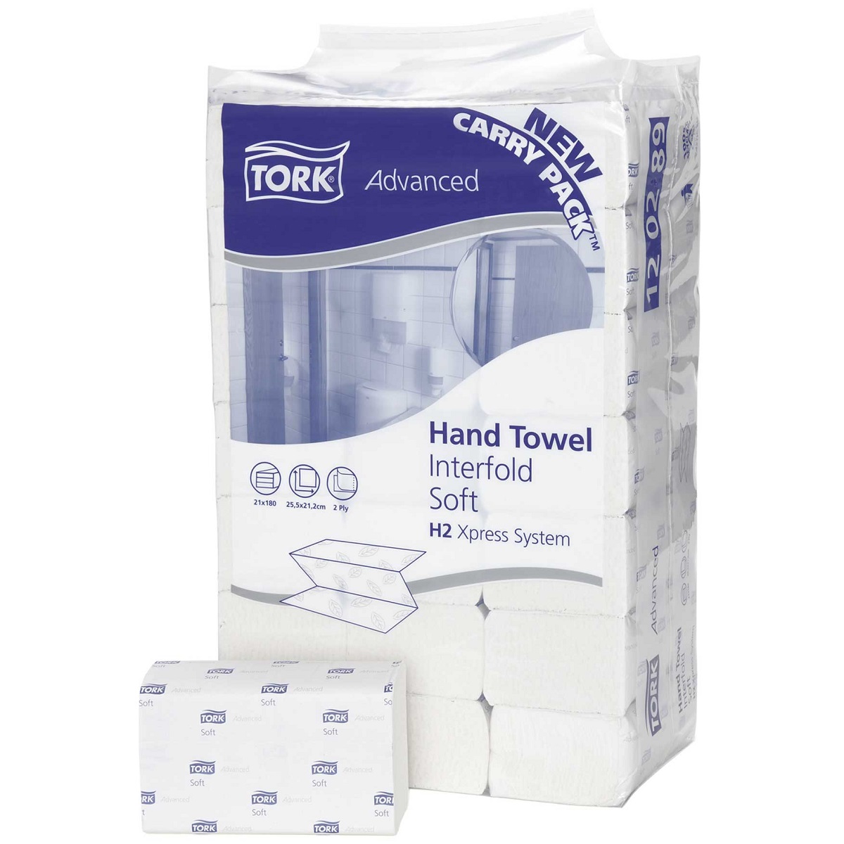 PAPEL H2 TORK ADVANCED 2 CAPAS 21X180U SCA