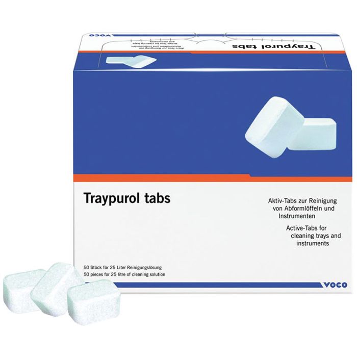 TRAYPUROL TABLETAS LIMPIEZA DE CUBETAS 50U VOCO