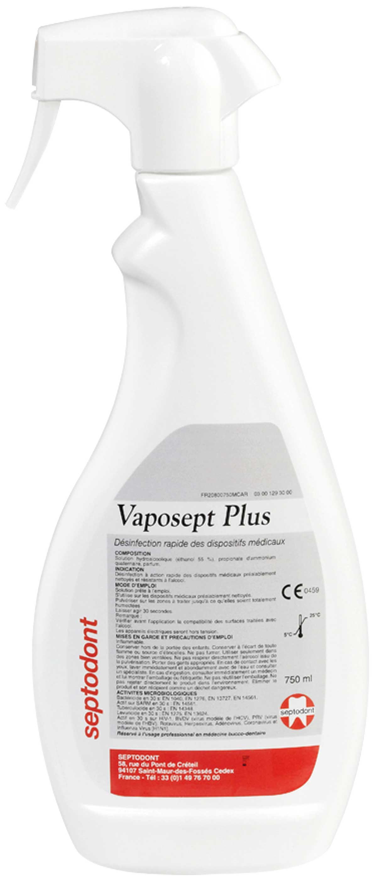 VAPOSEPT PLUS SUPERFICIES SPRAY 750ML - SEPTODONT