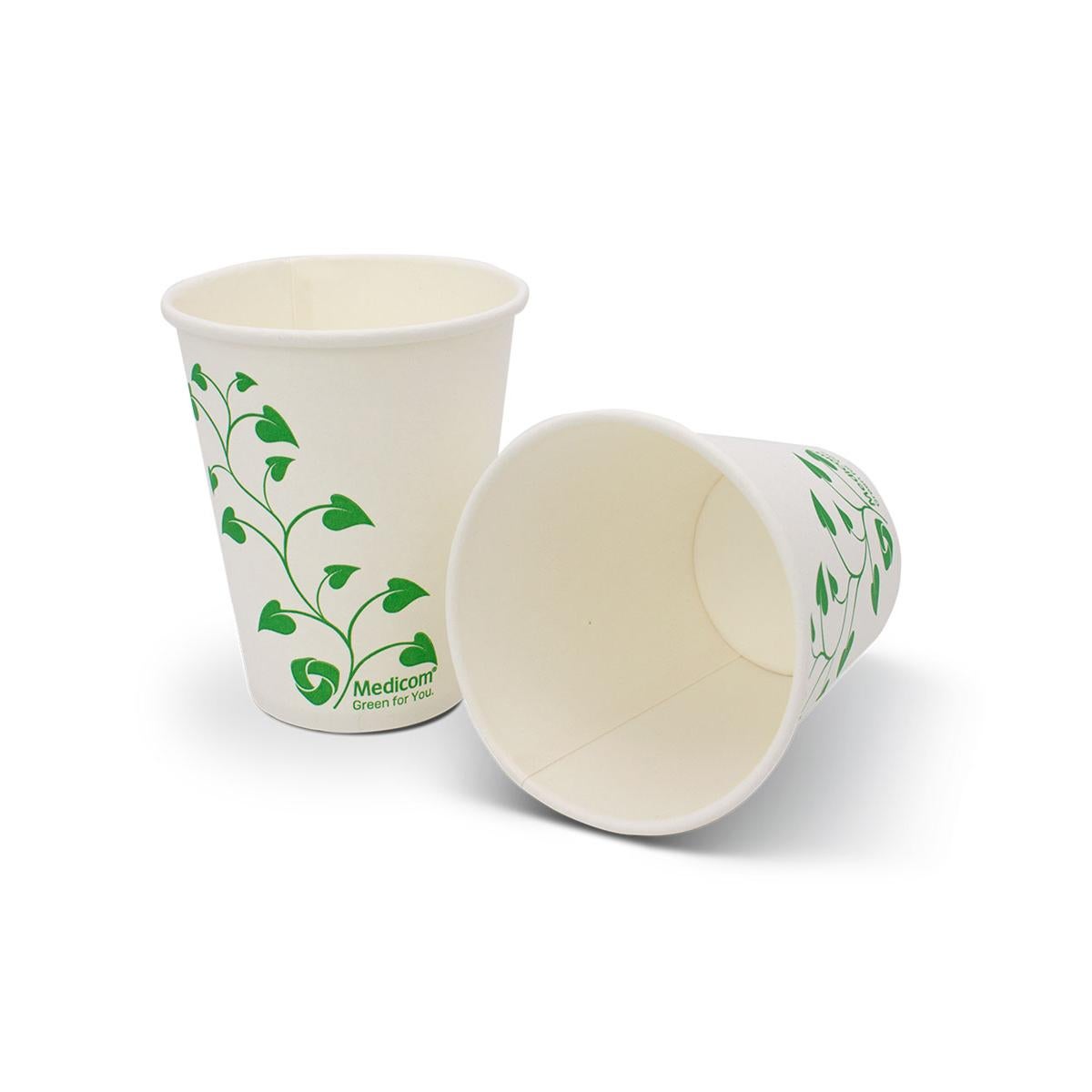 VASOS PAPEL 180ML BIODEGRADABLE 1000U MEDICOM