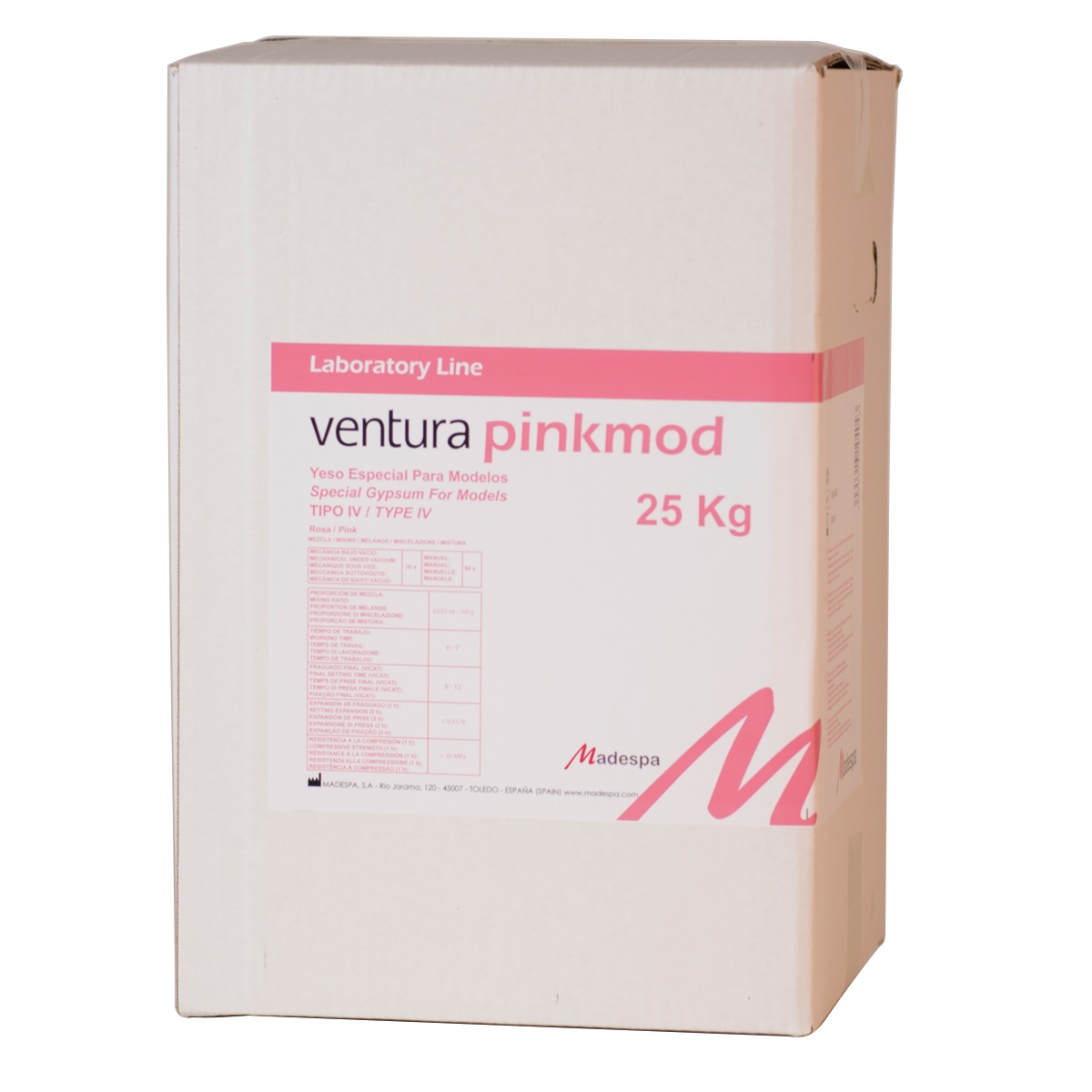 YESO ESCAYOLA VENTURA PINKMOD CAJA 25KG MADESPA