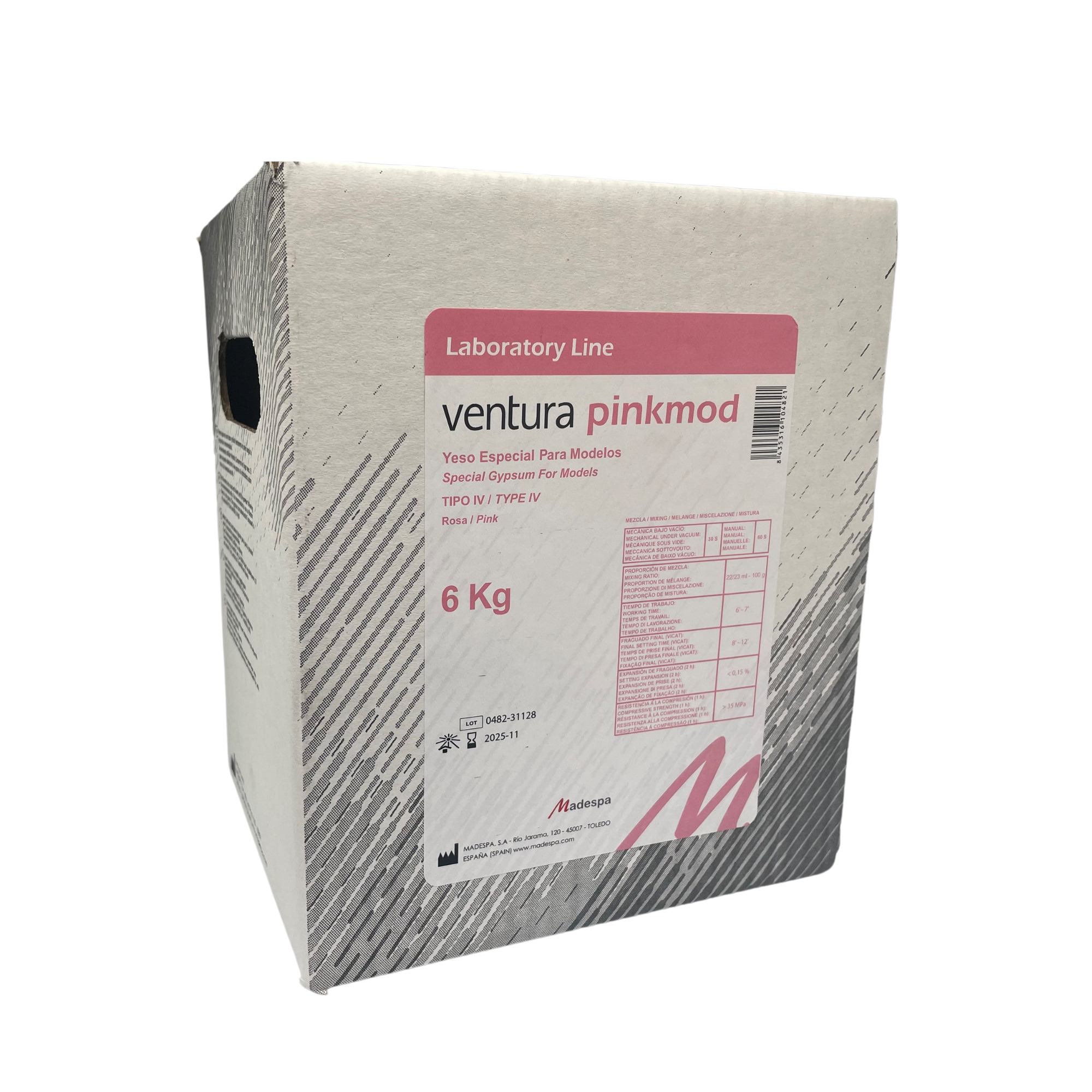 YESO ESCAYOLA VENTURA PINKMOD 6KG MADESPA