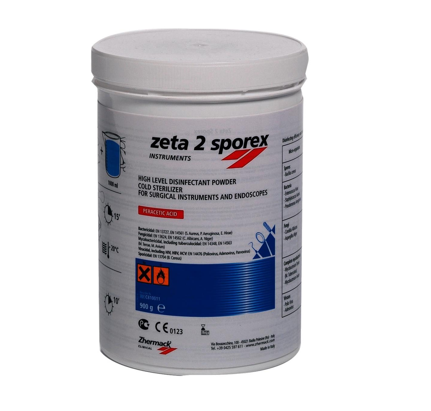 ZETA 2 SPOREX 900G CON MEDIDOR ZHERMACK